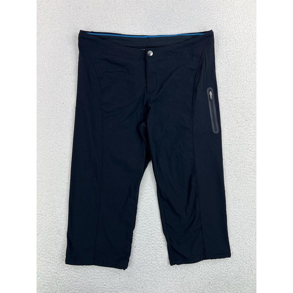 Columbia Capri Pants Womens 10 Black Just Right Omni-Shade Omni-Shield Softshell
